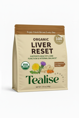 Organic Liver Reset Pouch - Medium Brown Tealise
