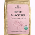 Organic Rose Black Tea Loose Leaf – Whole Leaf, USDA Organic, Smooth Floral Aroma, Antioxidant Rich Black Tea, 1 lb (456g) by Tealise