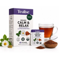 Organic Chamomile Tea Bags Rooibos Raspberry Leaf 60 Servings with individual Wrap